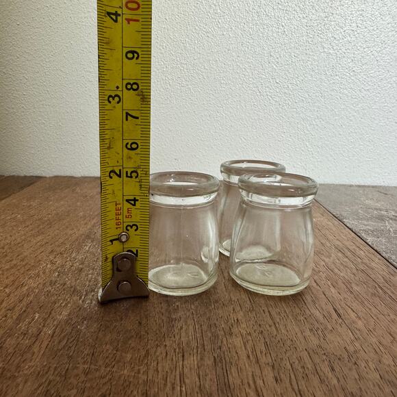 Owens Illinois Set of 3 Small Glass Vials Jars Decorative bud vase shelf decor - Picture 7 of 7